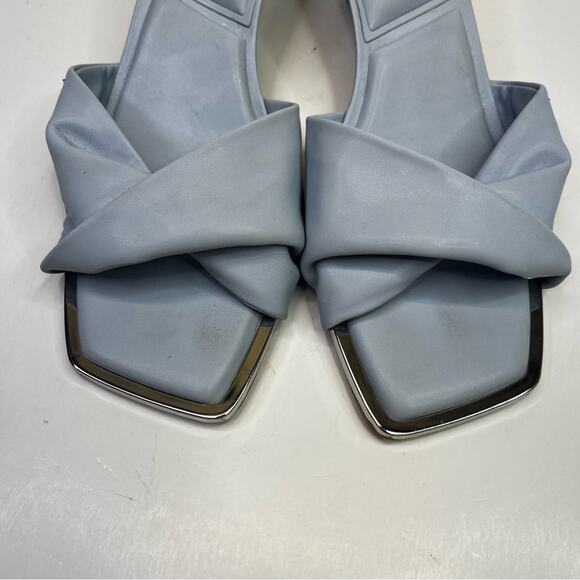 DKNY Jolaine Twist Slide sandals celeste blue - 9.5 - Picture 8 of 12